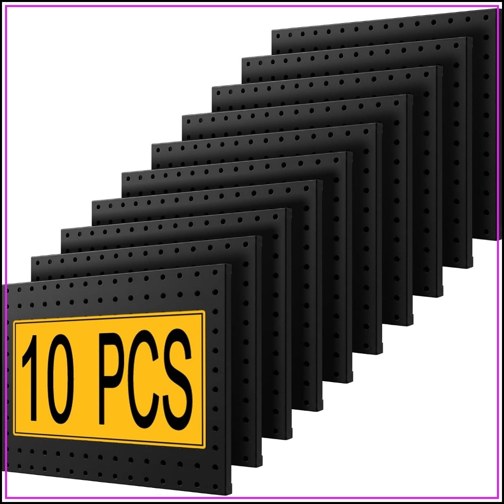 Gardening Tools Images - แผงเพ็กบอร์ดเหล็กสำหรับงานหนัก 10 ชิ้น ขนาด 16x12 นิ้ว