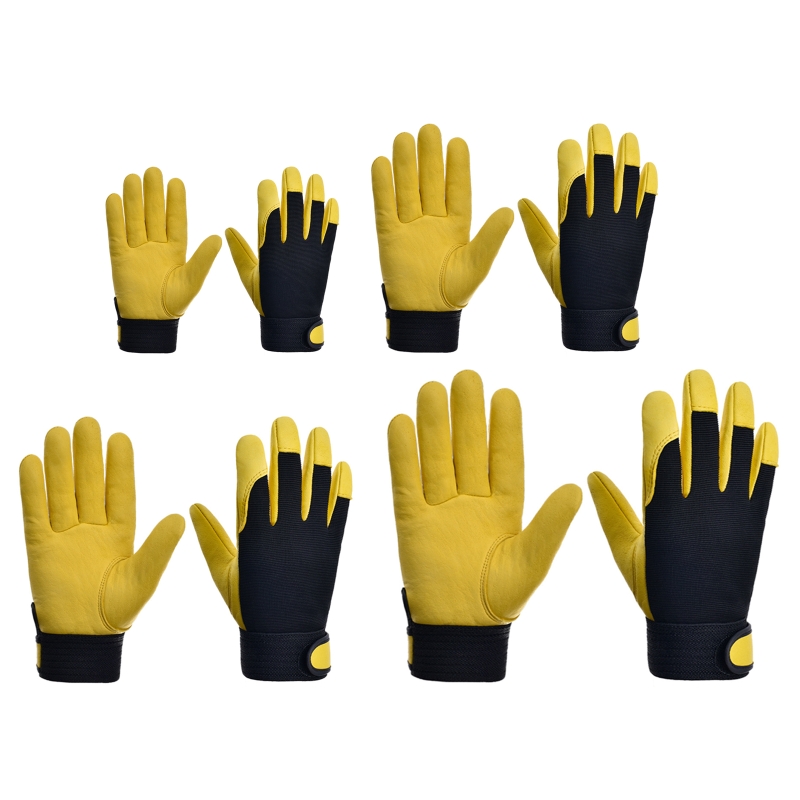 Gardening Tools Gloves - ถุงมือช่างสำหรับงานสร้างถุงมือเซฟตี้1คู่ถุงมือหนังสัตว์เทียมเบาสำหรับ m/l/xx/xxl