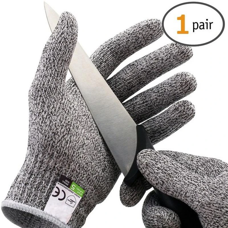 Gardening Tools Gloves - ระดับ 5 ตัดหลักฐาน Stab ทนลวดโลหะถุงมือครัว Butcher
