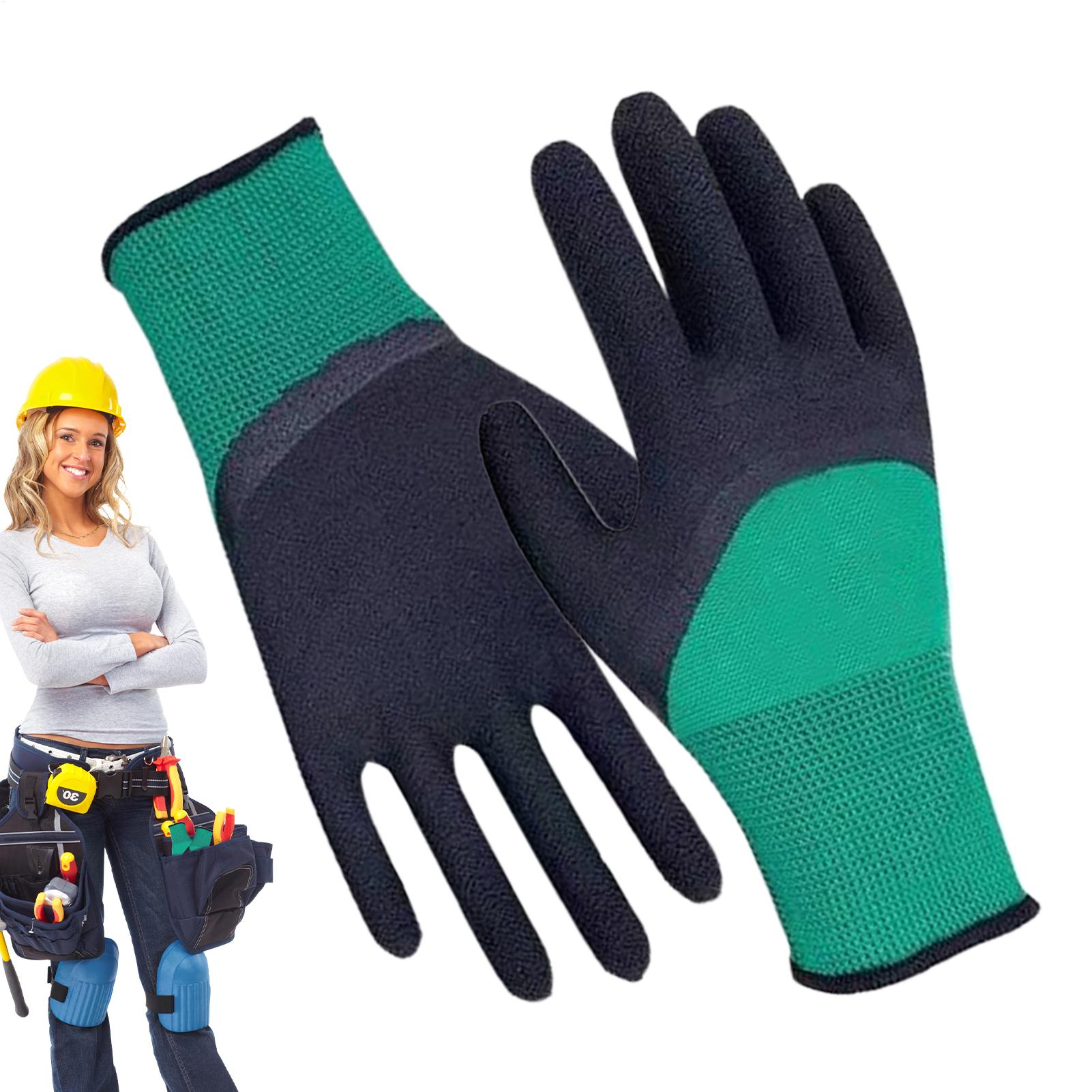 Gardening Tools Gloves - 1 คู่ถุงมือทำสวนสำหรับผู้หญิง ถุงมือทำสวน ทนต่อการเจาะทะลุ ป้องกันหนาม กันน้ำ