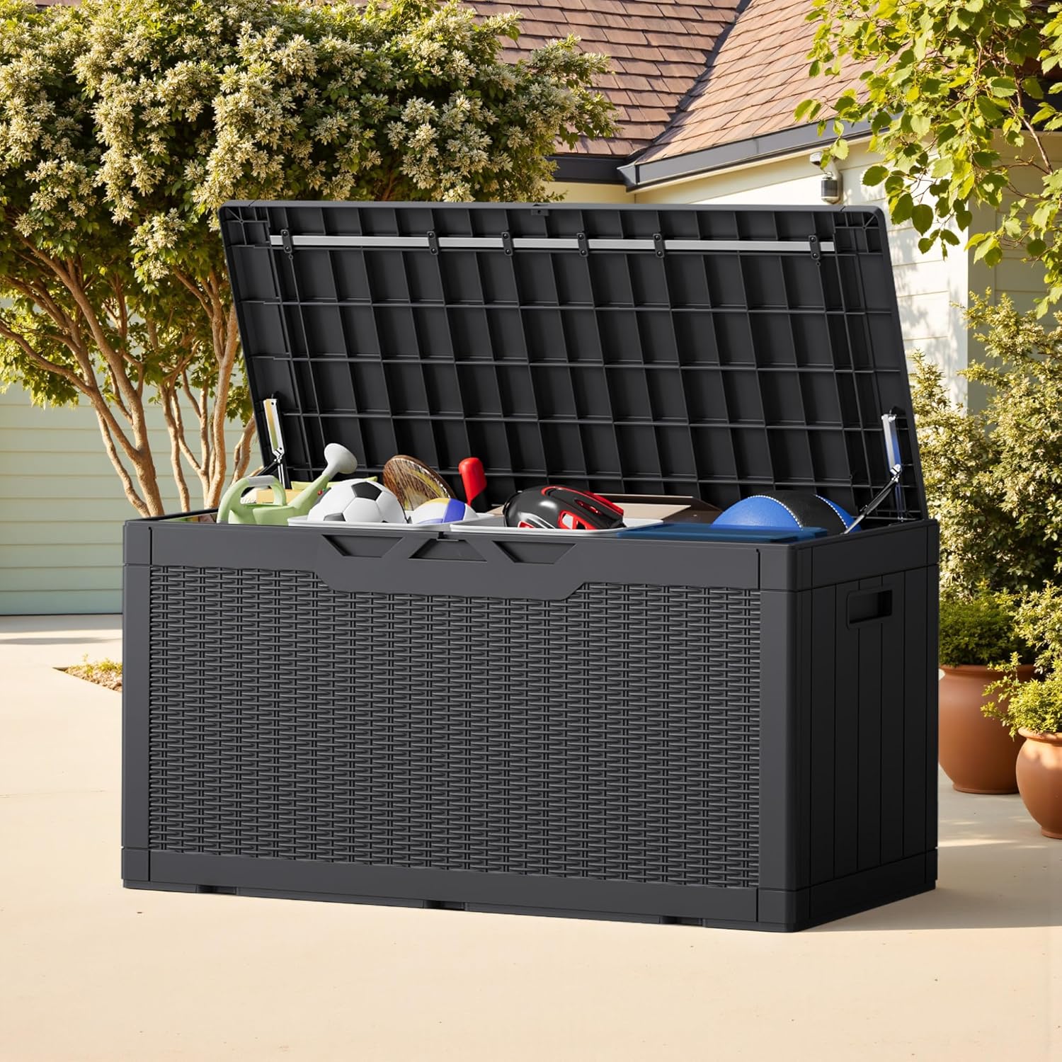 กล่องเก็บของกลางแจ้งขนาด 100 แ - Gardening Tools Images บทวิจารณ์และราคา