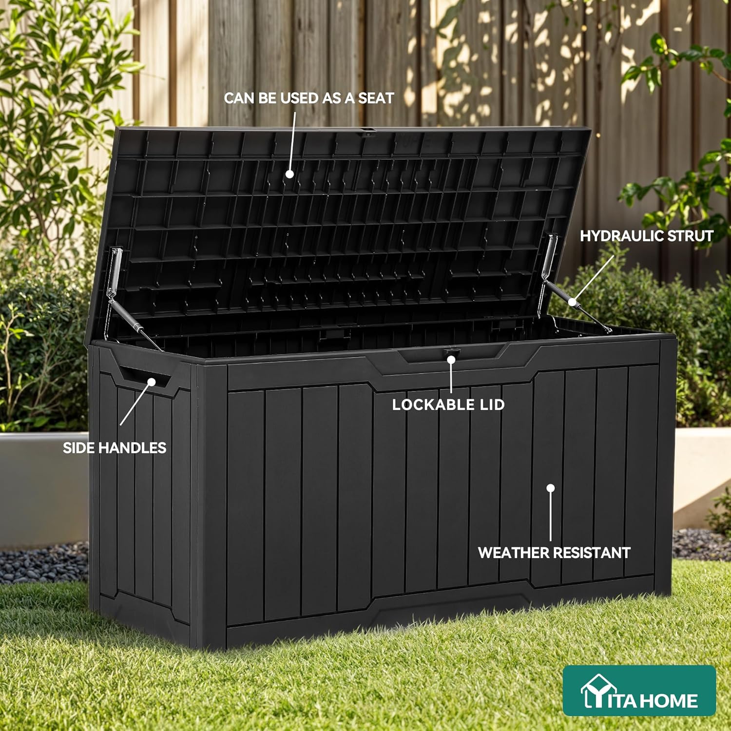 กล่องเก็บของเรซิ่นขนาด 80 แกลล - Gardening Tools Images บทวิจารณ์และราคา