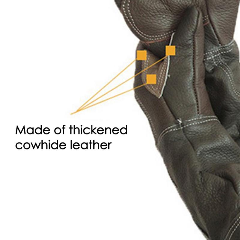 ถุงมือหนังวัวป้องกันการกัดป้อง - Gardening Tools Gloves บทวิจารณ์และราคา