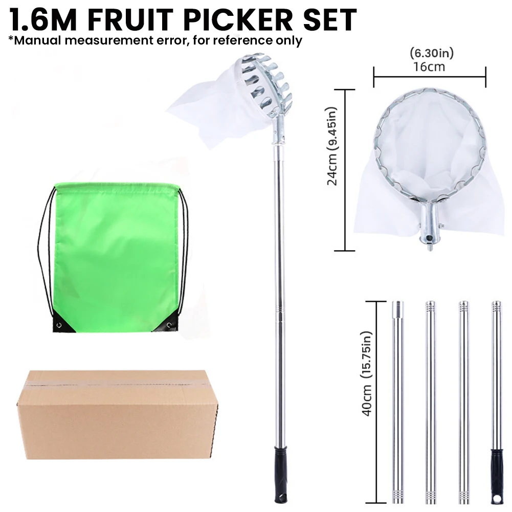 1.6-4M ผลไม้ Picker เครื่องมือ - Gardening Tools Basket บทวิจารณ์และราคา