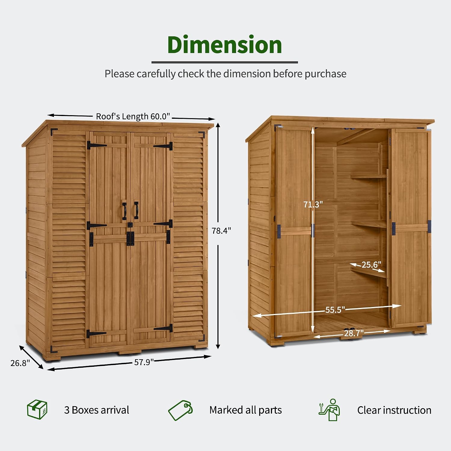 ตู้เก็บของกลางแจ้งพร้อมชั้นวาง - Gardening Tools Storage บทวิจารณ์และราคา
