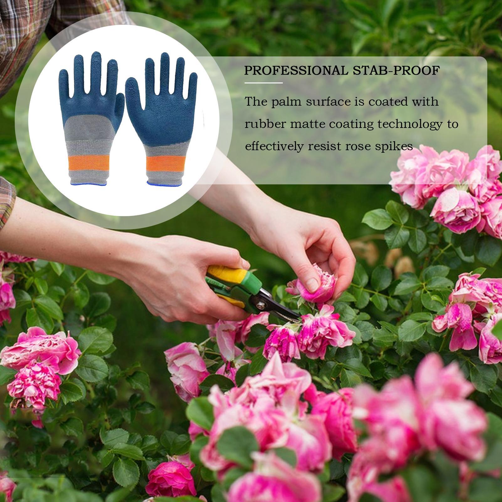 ถุงมือทำสวน 1 คู่ ถุงมือทำสวนย - Gardening Tools Gloves บทวิจารณ์และราคา