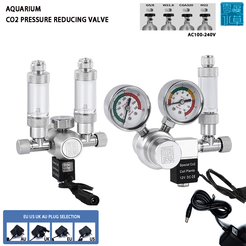 เครื่องควบคุม CO2ตู้ปลาวาล์วน้ - Aquaponics Fish Tank บทวิจารณ์และราคา