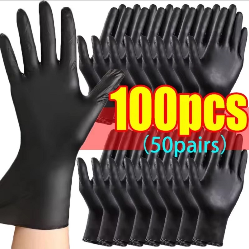 ถุงมือแบบใช้แล้วทิ้งสีดำ ถุงมื - Gardening Tools Gloves บทวิจารณ์และราคา
