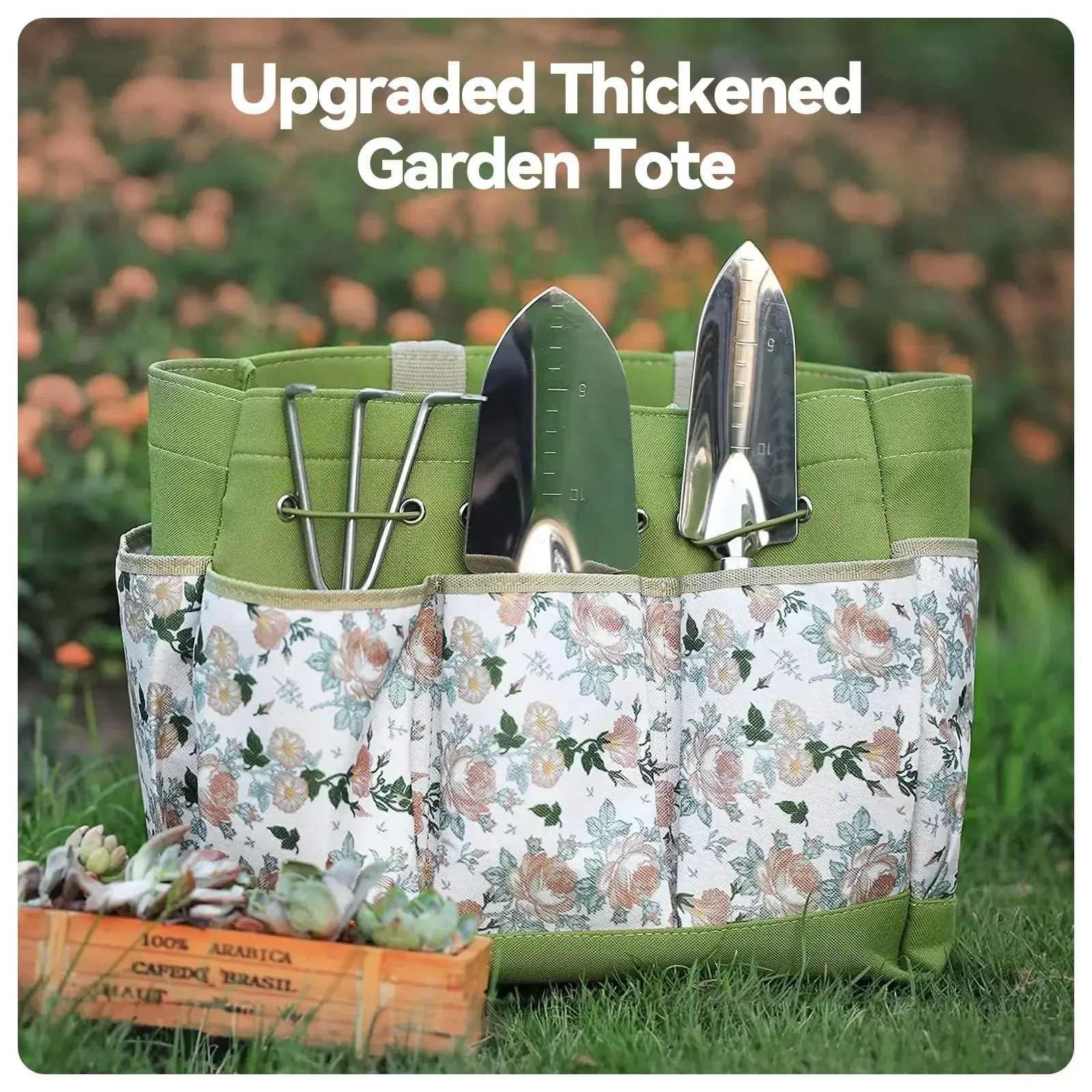 เครื่องมือทําสวน 9 ชิ้น Heavy  - Gardening Tools Gloves บทวิจารณ์และราคา