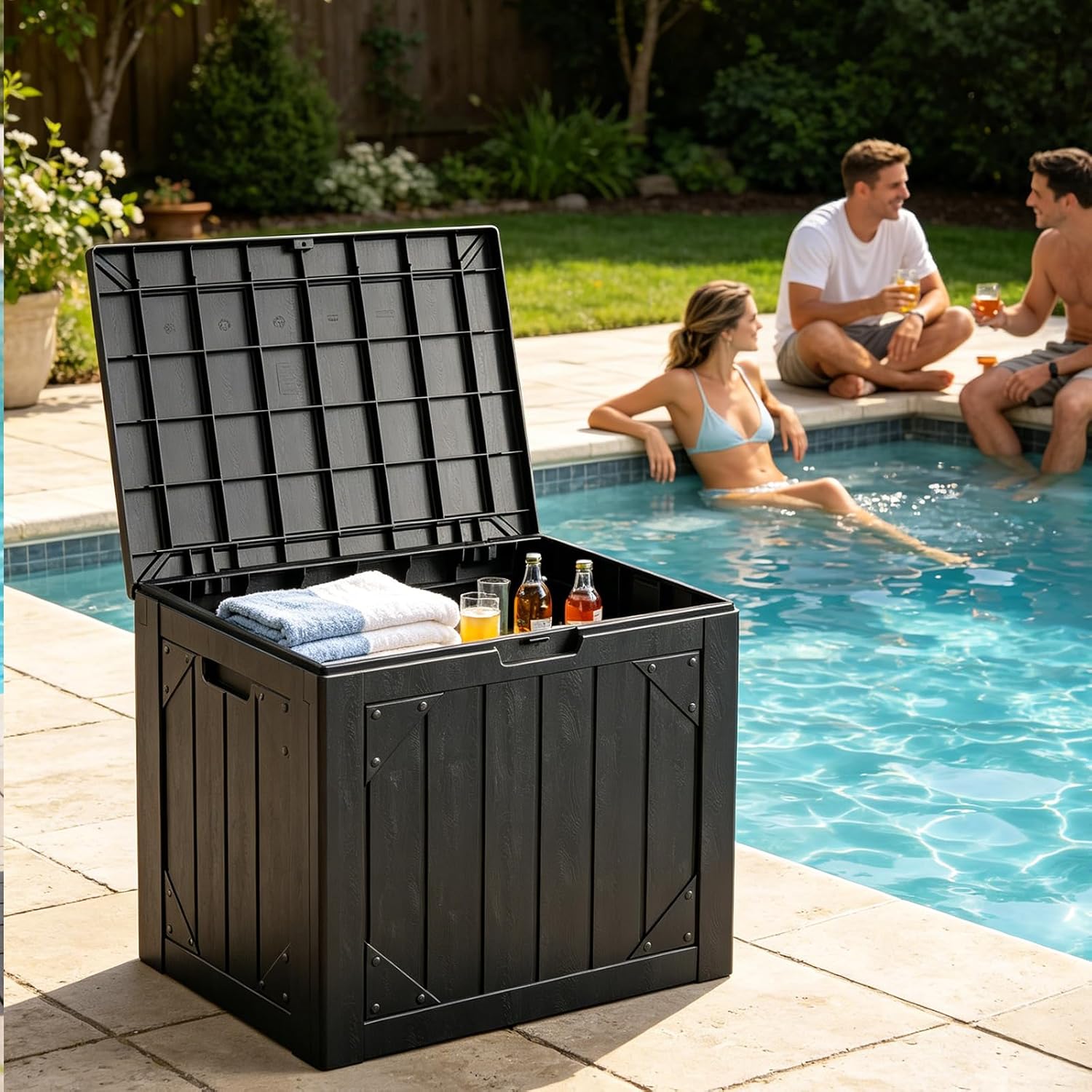กล่องเก็บของกลางแจ้งขนาด 30 แก - Gardening Tools Storage บทวิจารณ์และราคา