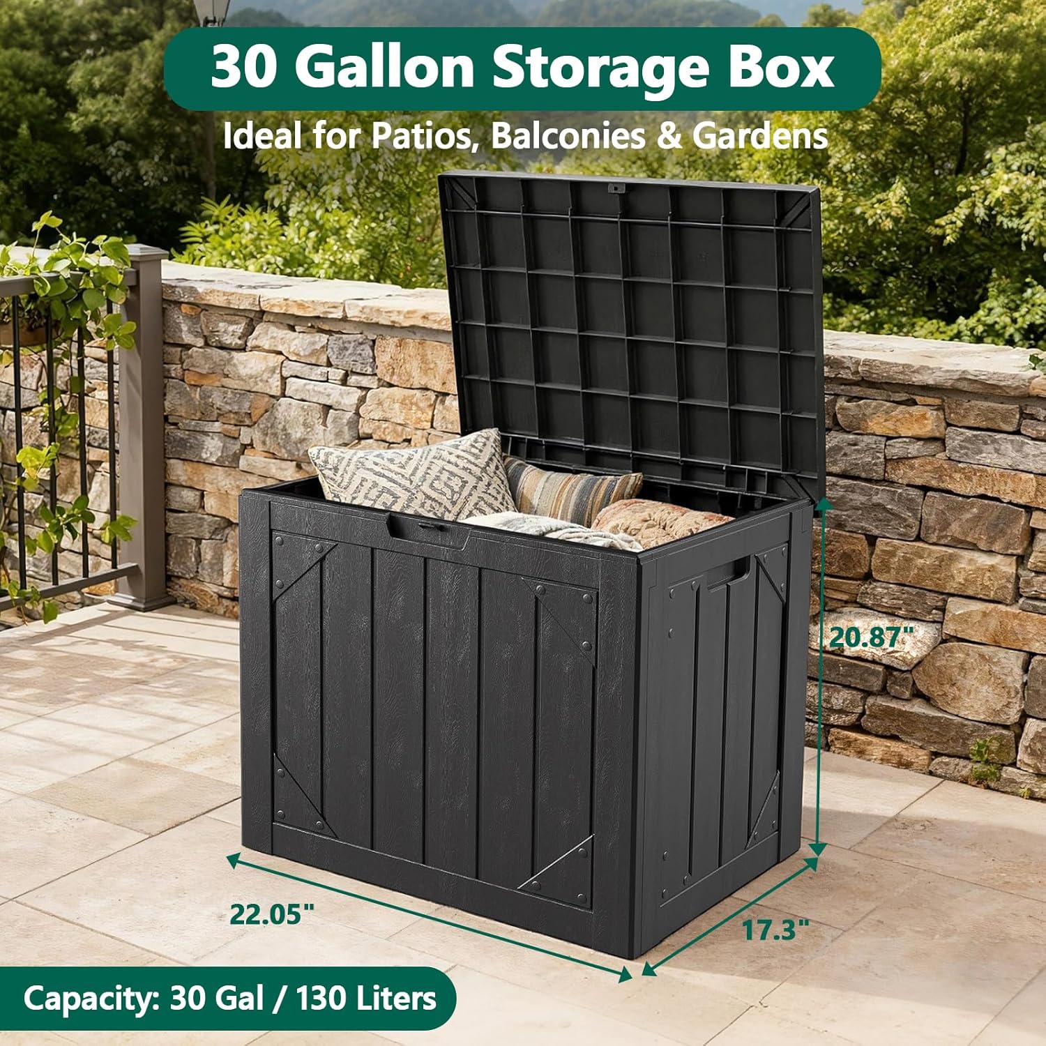 กล่องเก็บของกลางแจ้งขนาด 30 แก - Gardening Tools Storage บทวิจารณ์และราคา