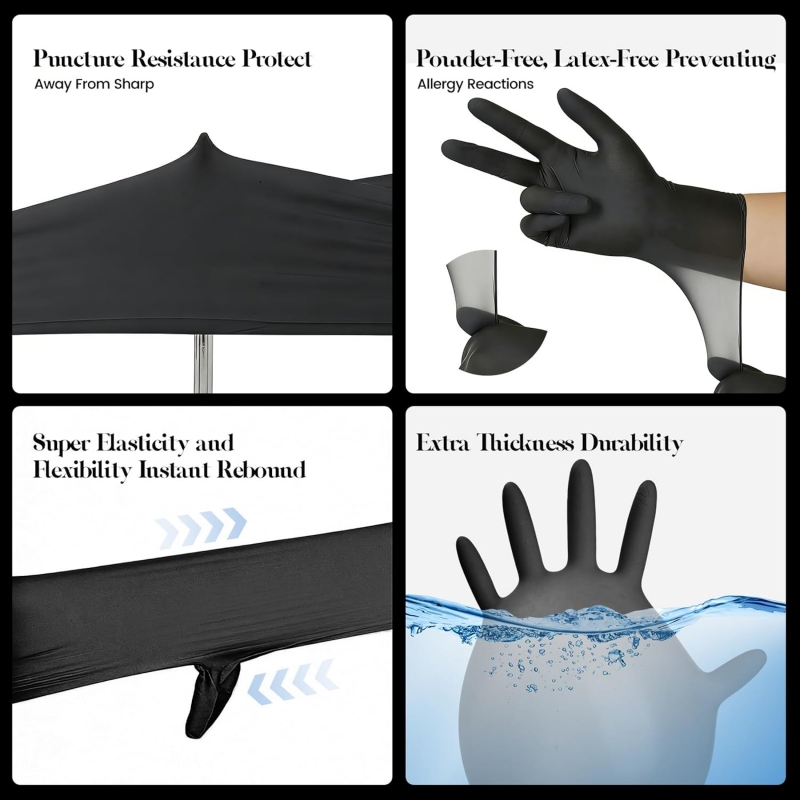 ถุงมือไนไตรล์สีดำสำหรับเด็ก 4- - Gardening Tools Gloves บทวิจารณ์และราคา