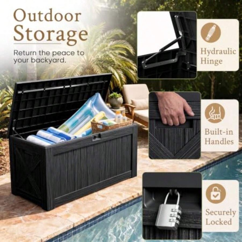 กล่องเก็บของกลางแจ้งขนาด 120 แ - Gardening Tools Organizer บทวิจารณ์และราคา