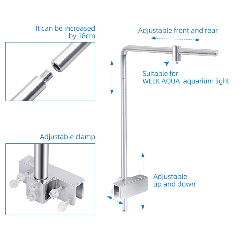 สัปดาห์ Aqua Light Stand Unive - Aquaponics Fish Tank บทวิจารณ์และราคา